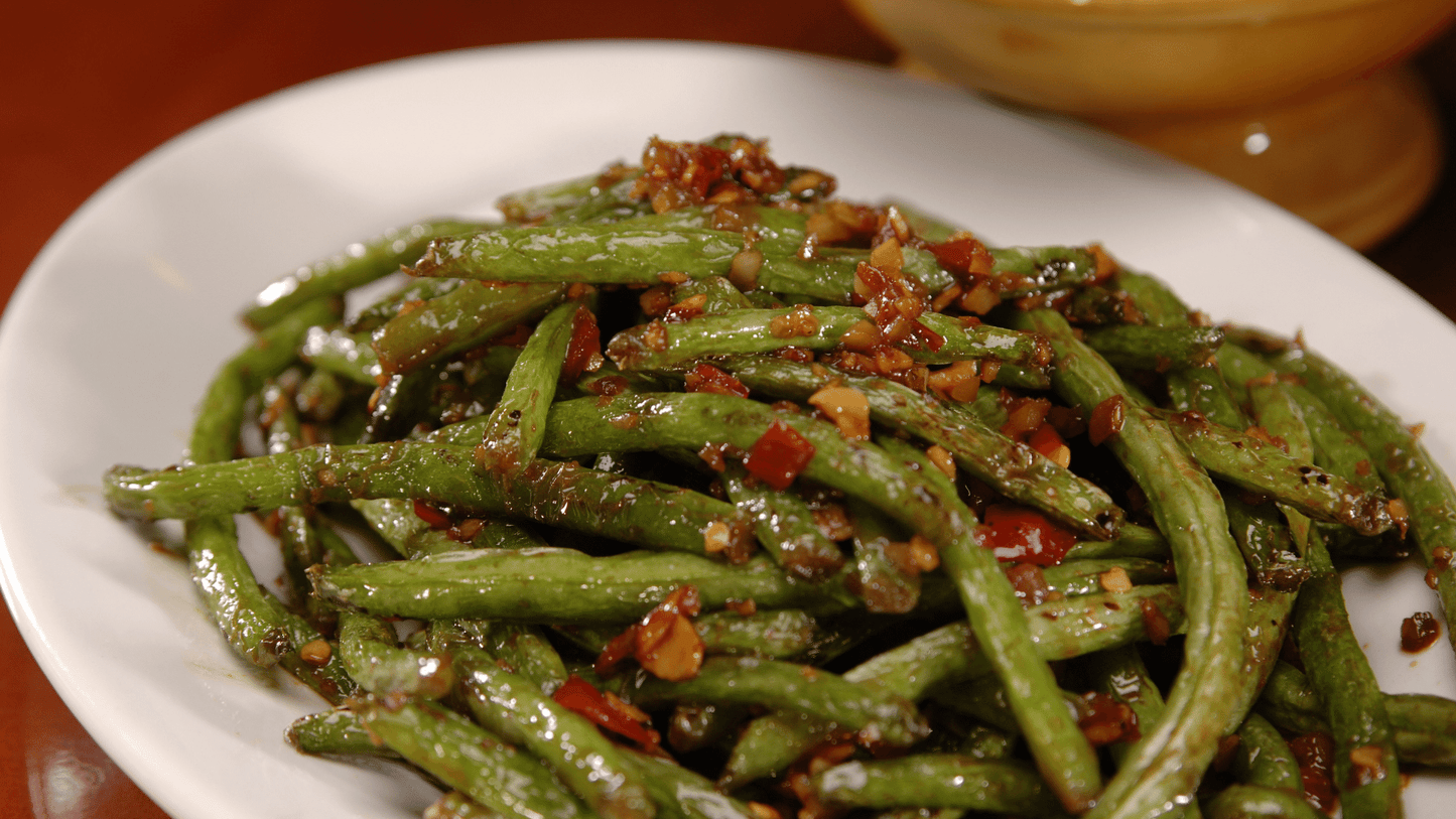 Spicy Green Beans with Chile Crunch