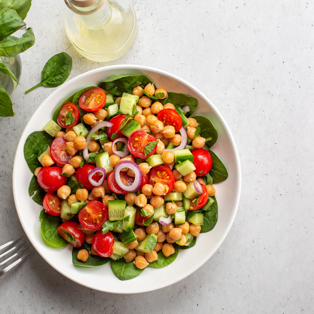 Chile Crunch Chickpea Salad