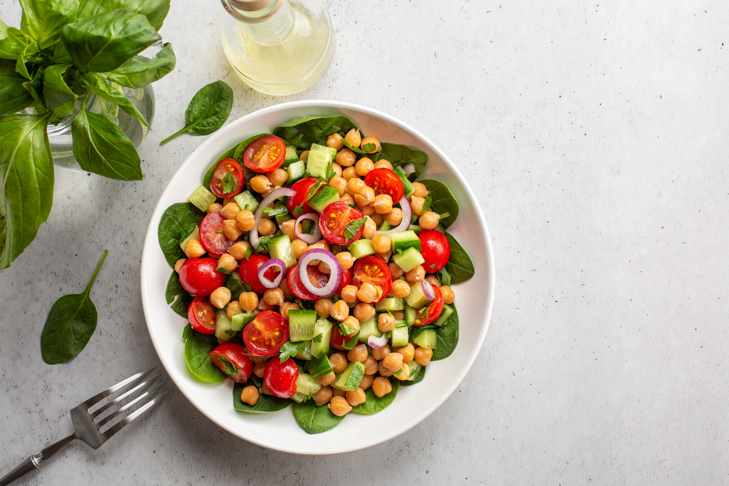 Chile Crunch Chickpea Salad