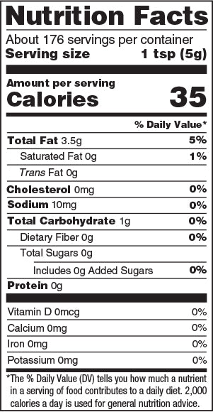 nutrition facts-Chile Crunch
